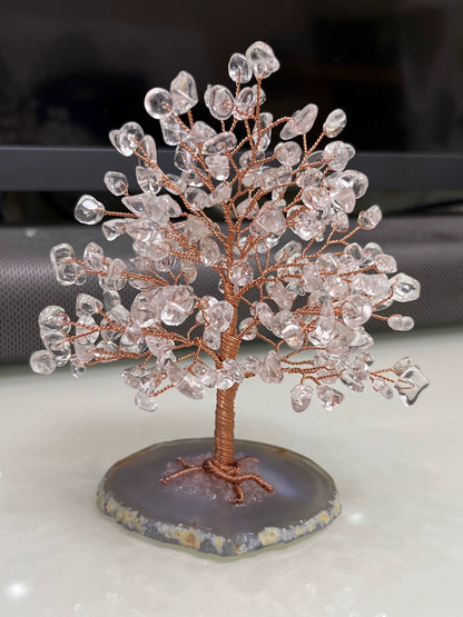 Natural crystal fortune tree decoration ornaments