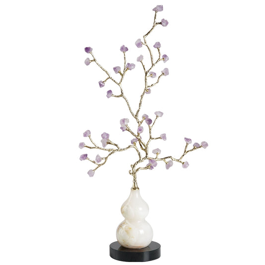 New Chinese style amethyst fortune tree art ornaments