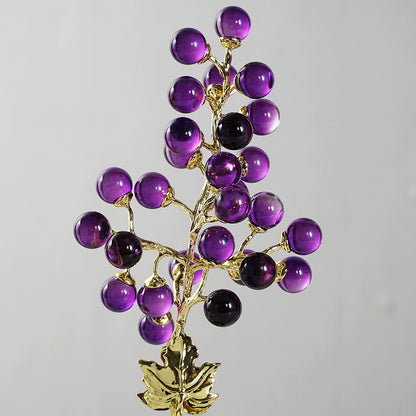 New Chinese style amethyst grape tree decorative ornaments