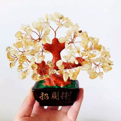 Citrine Fortune Tree Table Decorations