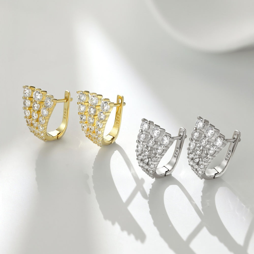 Fashion personality youth U-shaped earrings