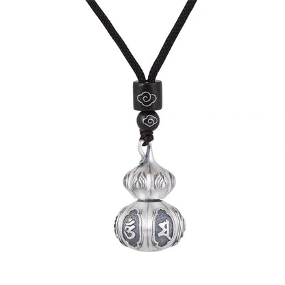 Chinese Calabash Brothers Sterling Silver Pendant Necklace