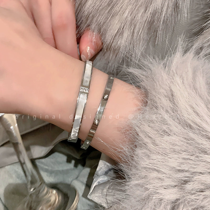 High-end fashion diamond couple bracelet