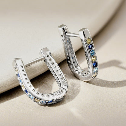 High-end design U-shaped earrings