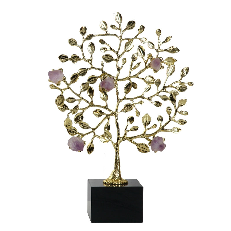 New Chinese style amethyst fortune tree decorative ornaments