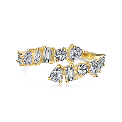 Fashionable and high-end sparkling diamond full diamond ring