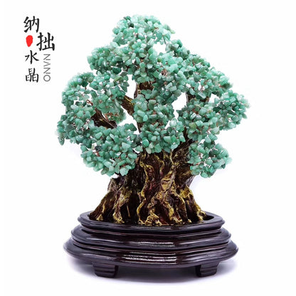 Natural crystal money tree Feng Shui fortune-attracting ornaments