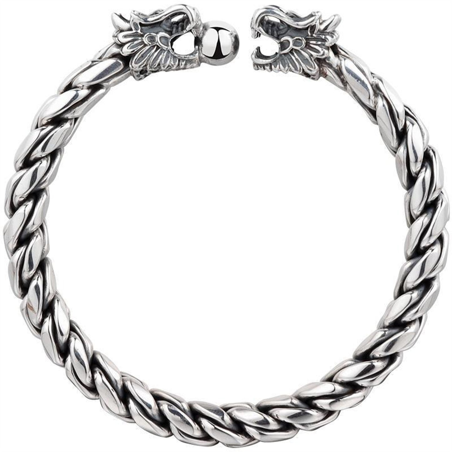 Braided Sterling Silver Men's Bracelet