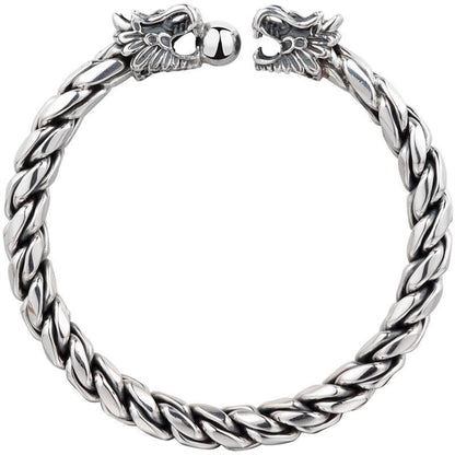 Braided Sterling Silver Men's Bracelet