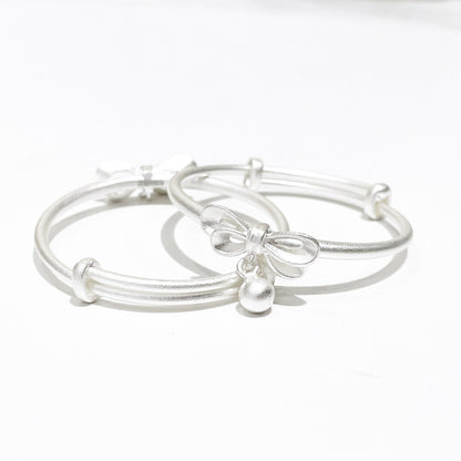 Chinese Bow Bell Sterling Silver Bracelet