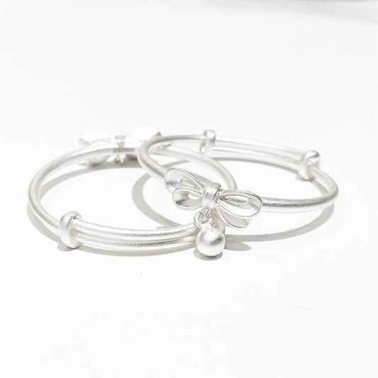 Chinese Bow Bell Sterling Silver Bracelet