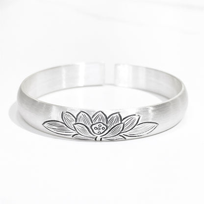 Vintage Lotus Sterling Silver Bracelet