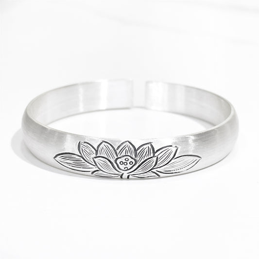 Vintage Lotus Sterling Silver Bracelet