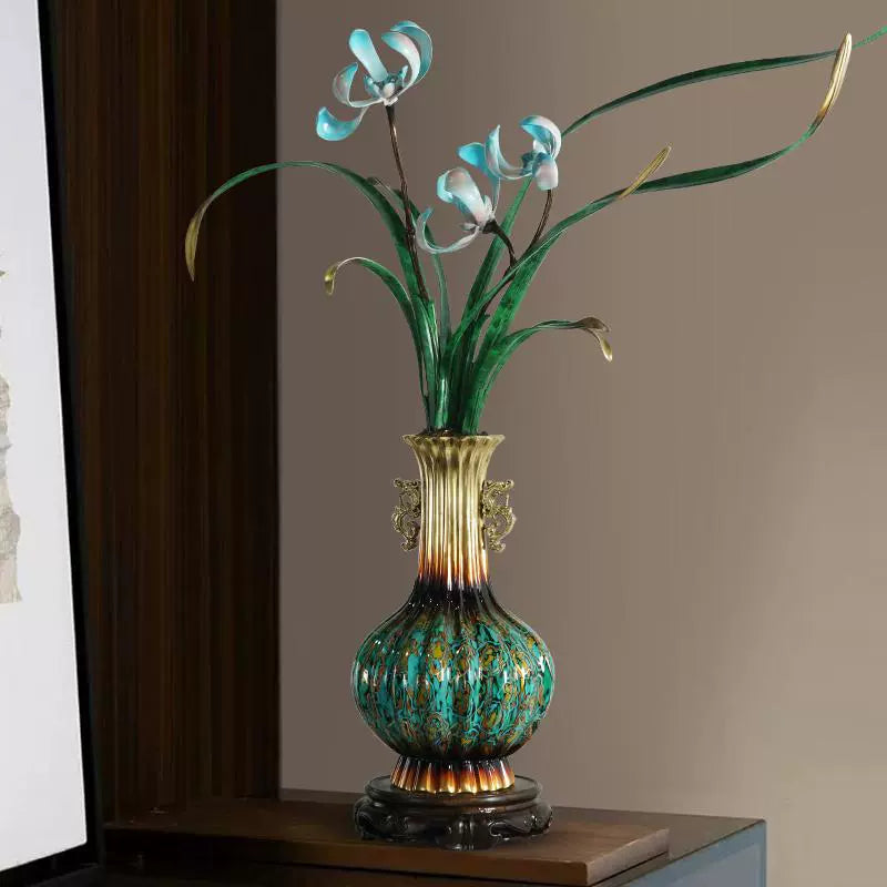 New Chinese style orchid vase decoration ornaments