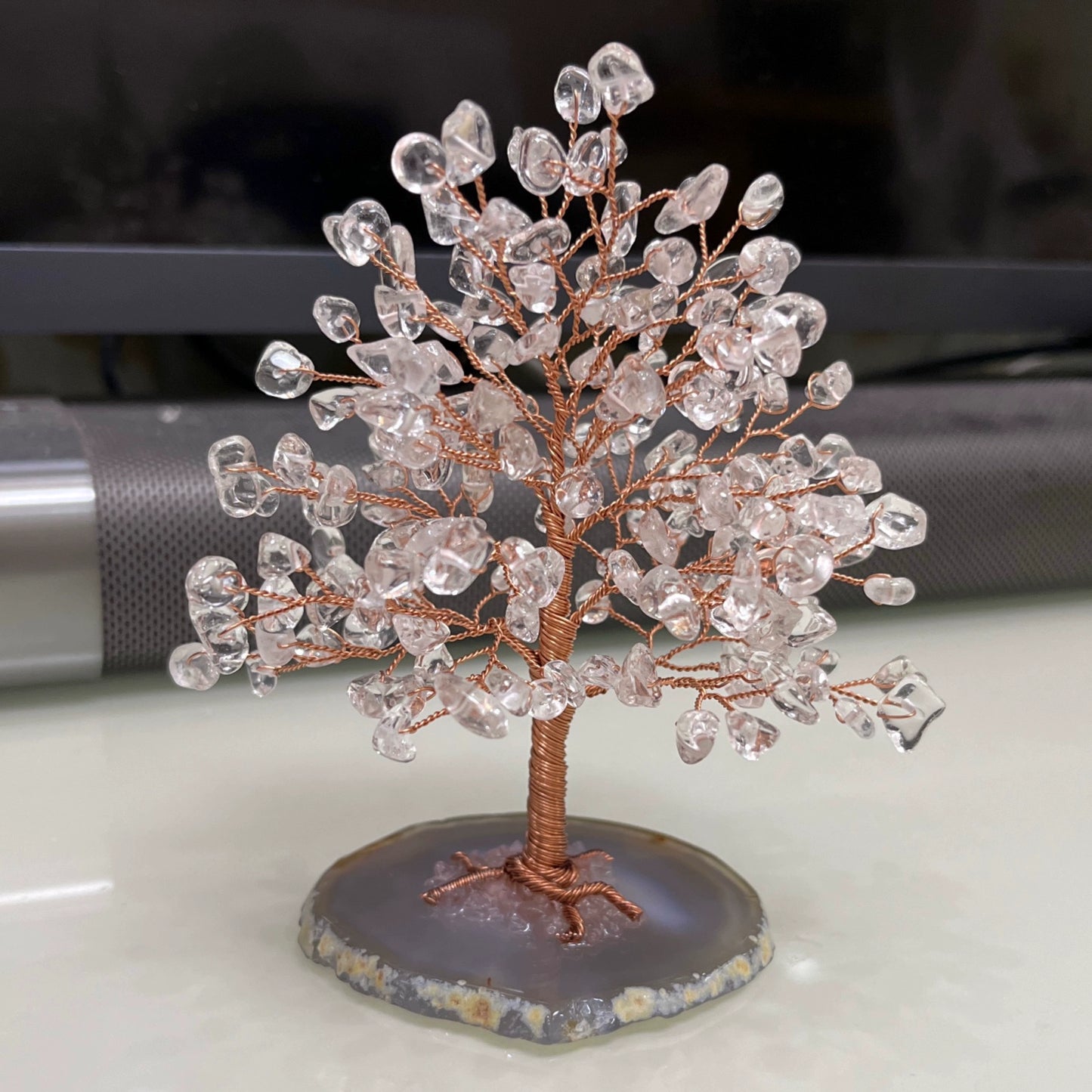 Natural crystal fortune tree decoration ornaments