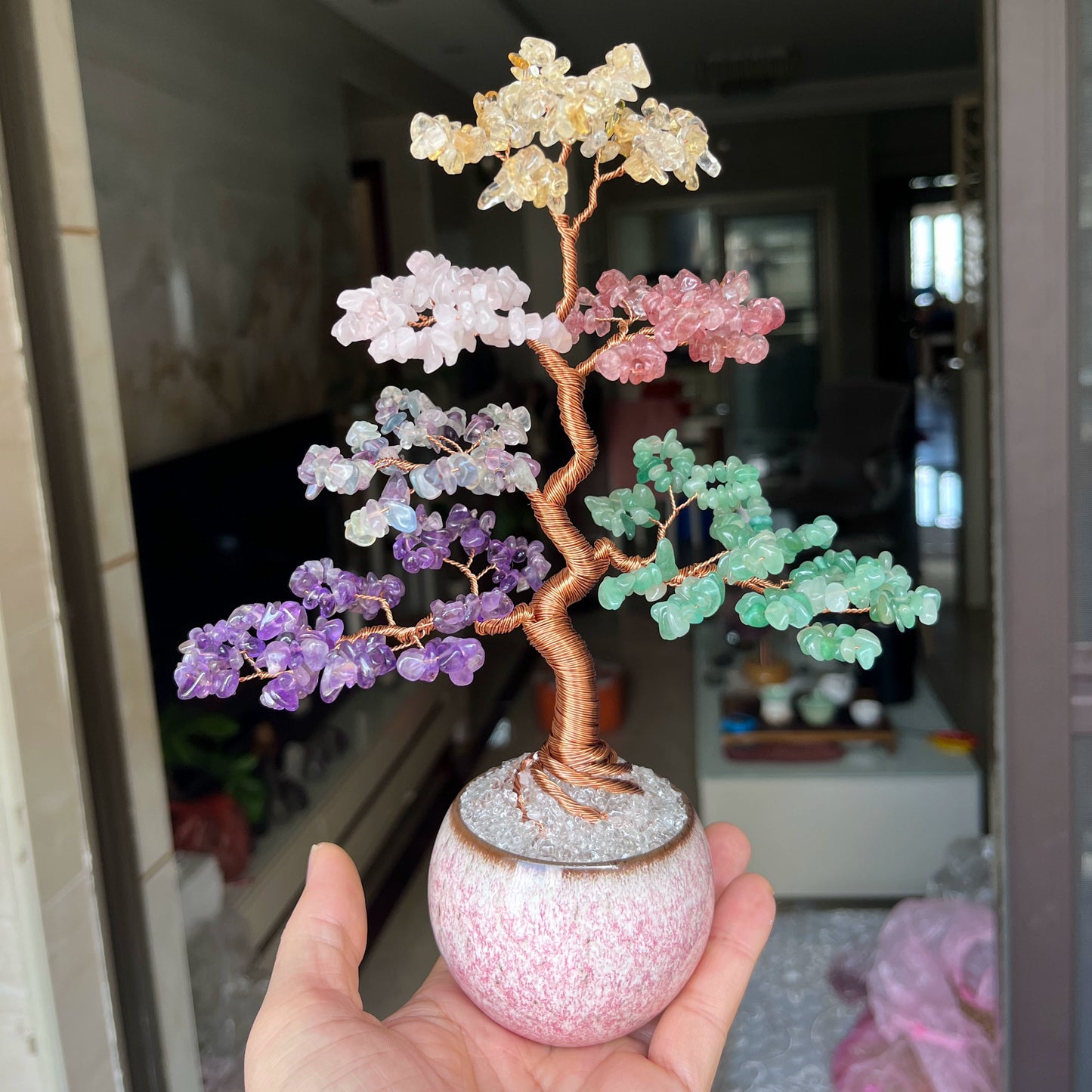 Pure natural fortune tree decoration ornaments