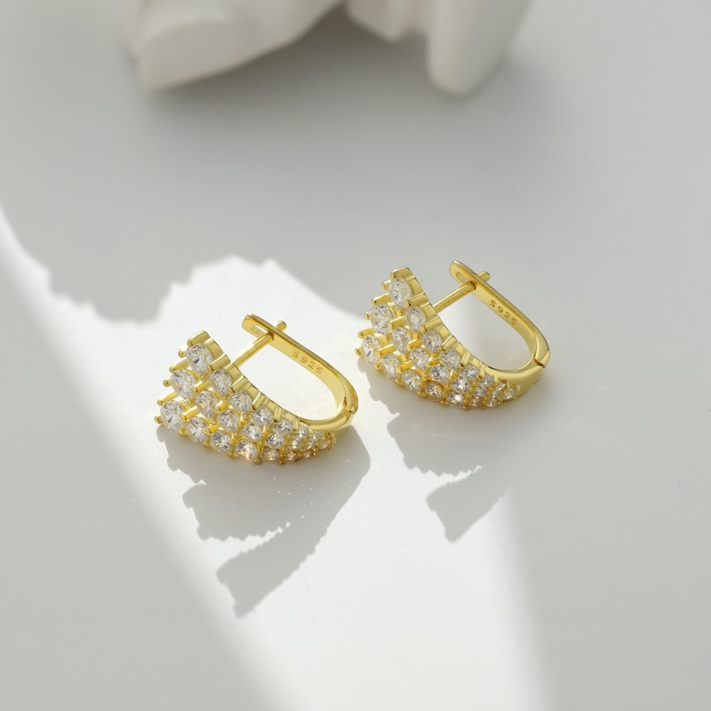 Fashion personality youth U-shaped earrings