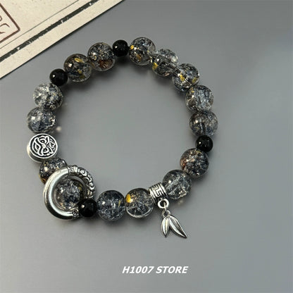 New Chinese Mochuan Ancient Style Glass Beaded Girls Bracelet Couple Bracelet