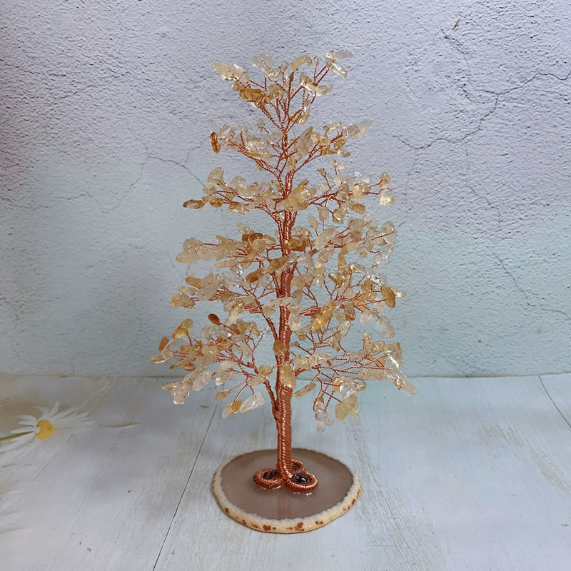 Crystal tree glass cover ornaments to attract love and wealth