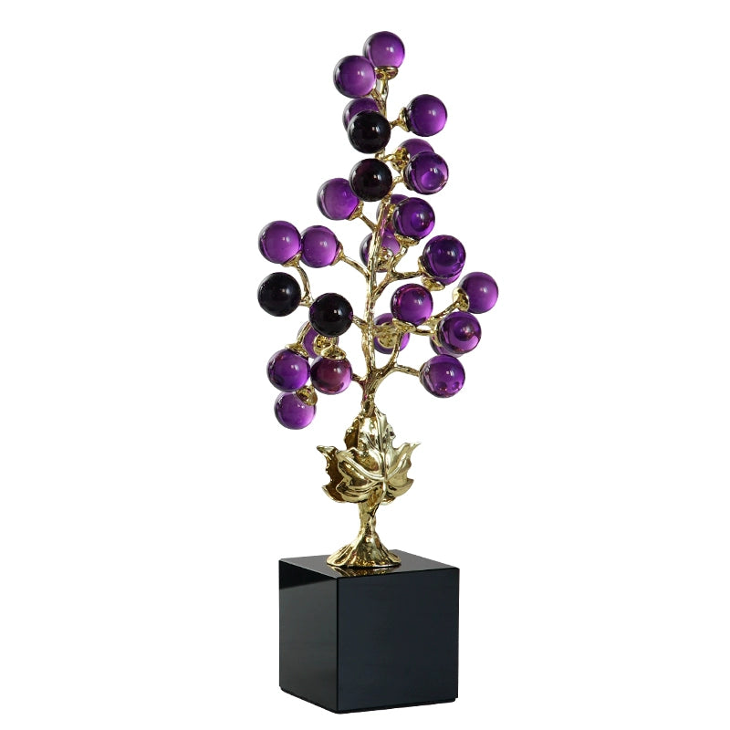 New Chinese style amethyst grape tree decorative ornaments