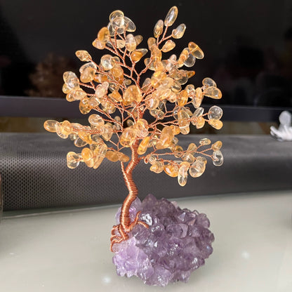 Natural Money Tree Fortune-attracting Crystal Ornaments