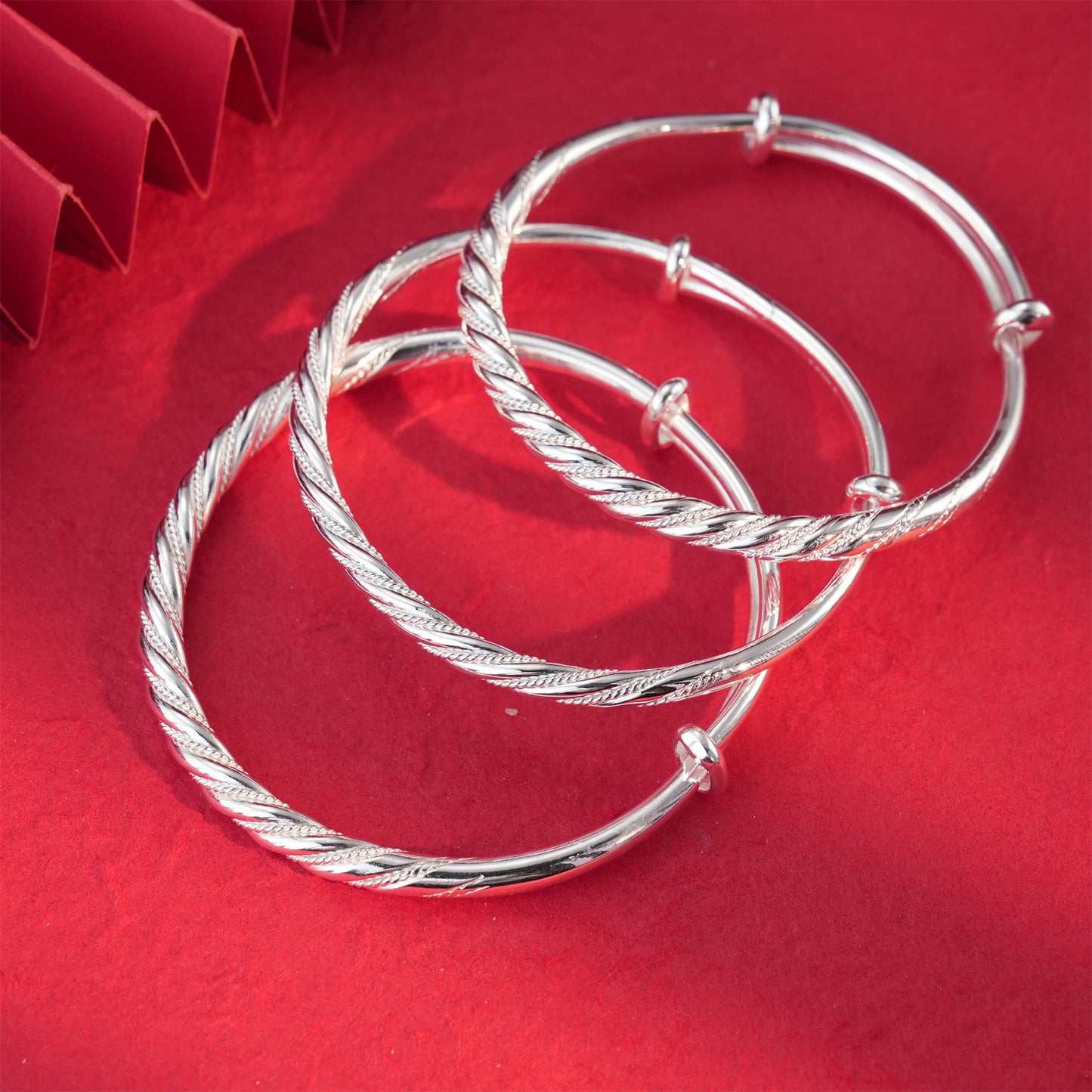 China braided sterling silver bracelet