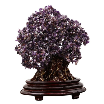 Natural crystal money tree Feng Shui fortune-attracting ornaments