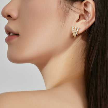 Fashion personality youth U-shaped earrings