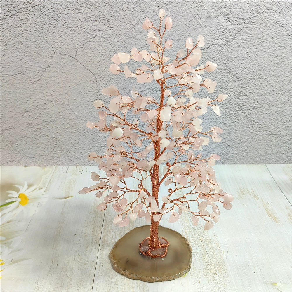 Crystal tree glass cover ornaments to attract love and wealth