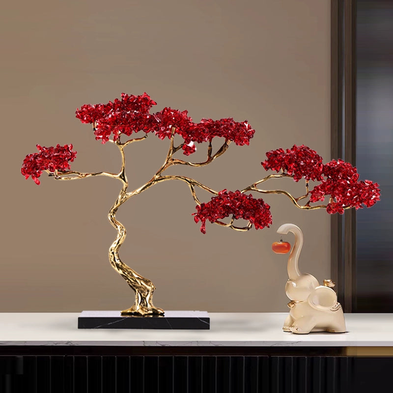 Chinese Fortune Crystal Tree Desktop Ornaments