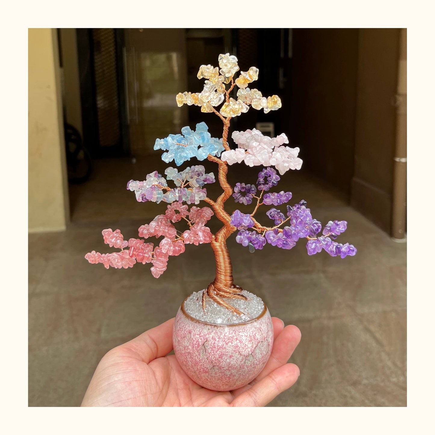 Pure natural fortune tree decoration ornaments