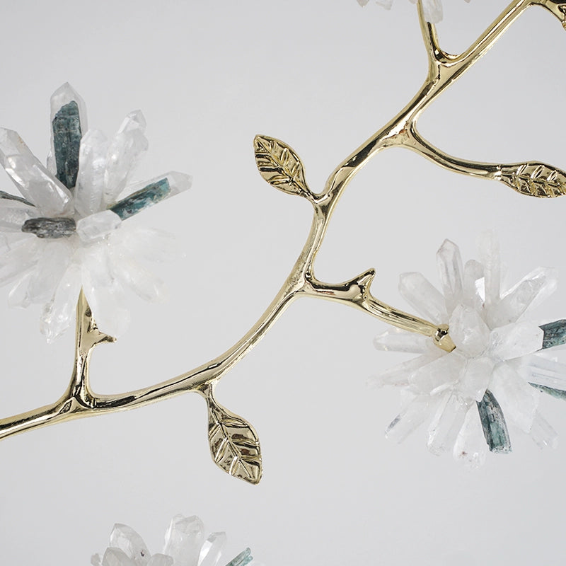 New Chinese style crystal flower branch decoration ornaments