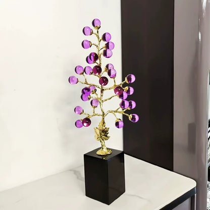 High-grade amethyst grape fortune tree decoration ornaments