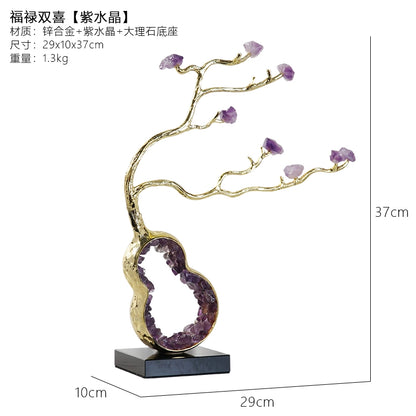 Chinese Amethyst Gourd Fortune-attracting Ornaments