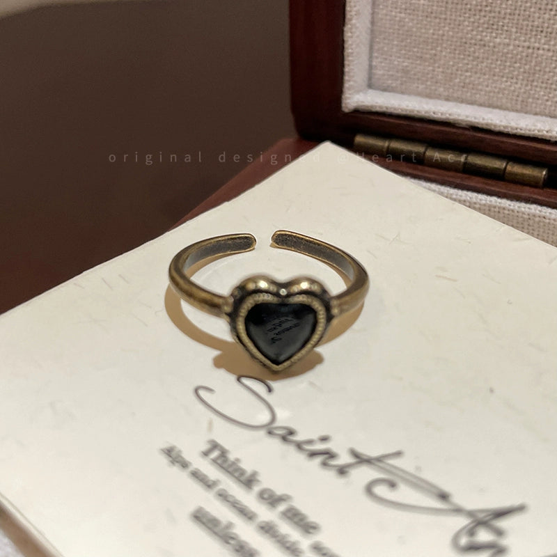 Vintage Heart Open Ring