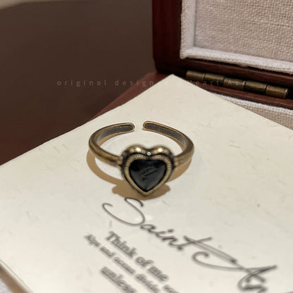 Vintage Heart Open Ring