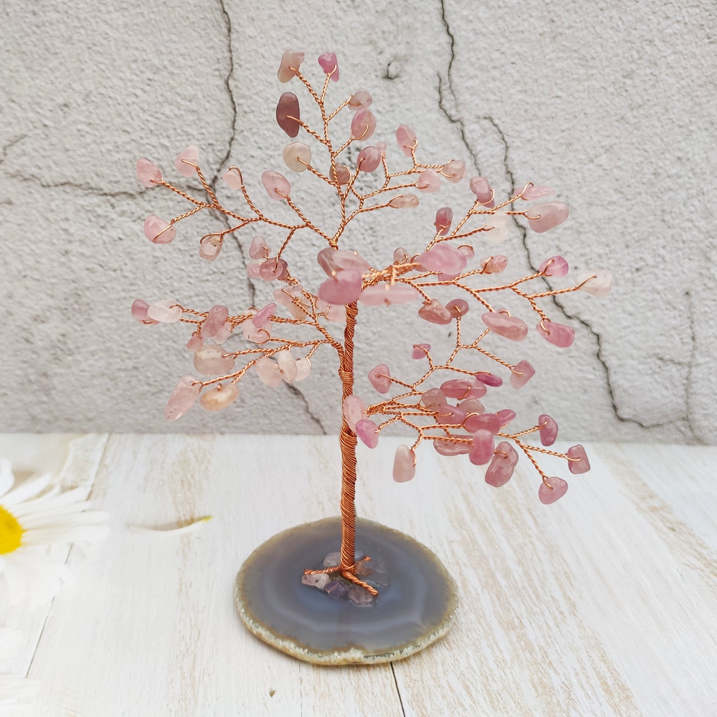 Natural crystal fortune tree decorative ornaments