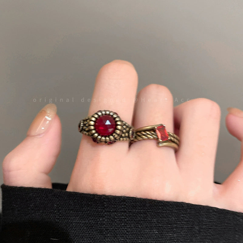 Vintage Heart Open Ring