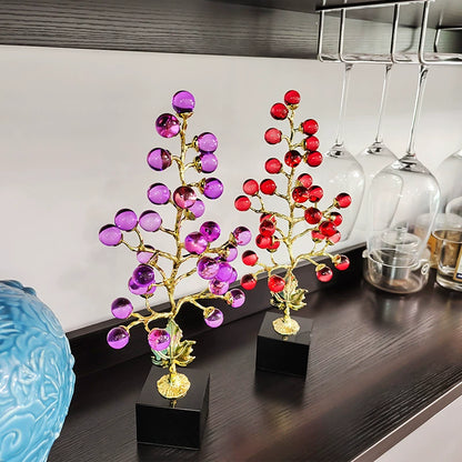 High-grade amethyst grape fortune tree decoration ornaments