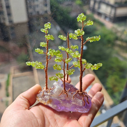 Natural Money Tree Fortune-attracting Crystal Ornaments