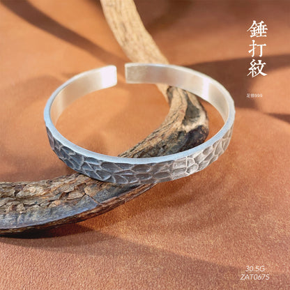 Chinese style pattern sterling silver bracelet