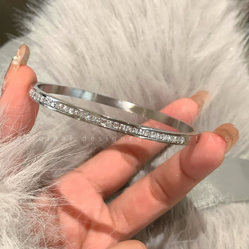 High-end fashion diamond couple bracelet