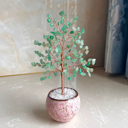 Natural crystal tree attracts peach blossoms and fortune tree decoration ornaments