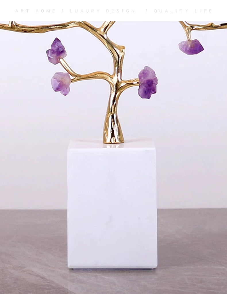 New Chinese style amethyst lucky deer decorative ornaments