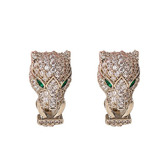 92-High-grade exquisite zircon animal earrings