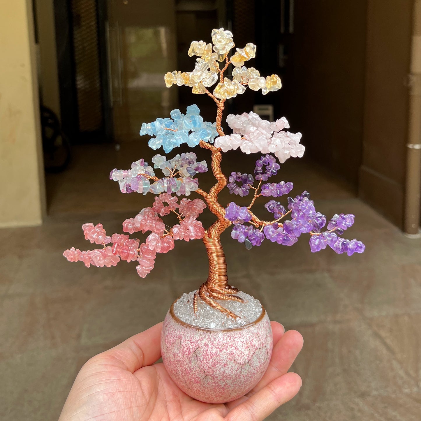 Pure natural fortune tree decoration ornaments