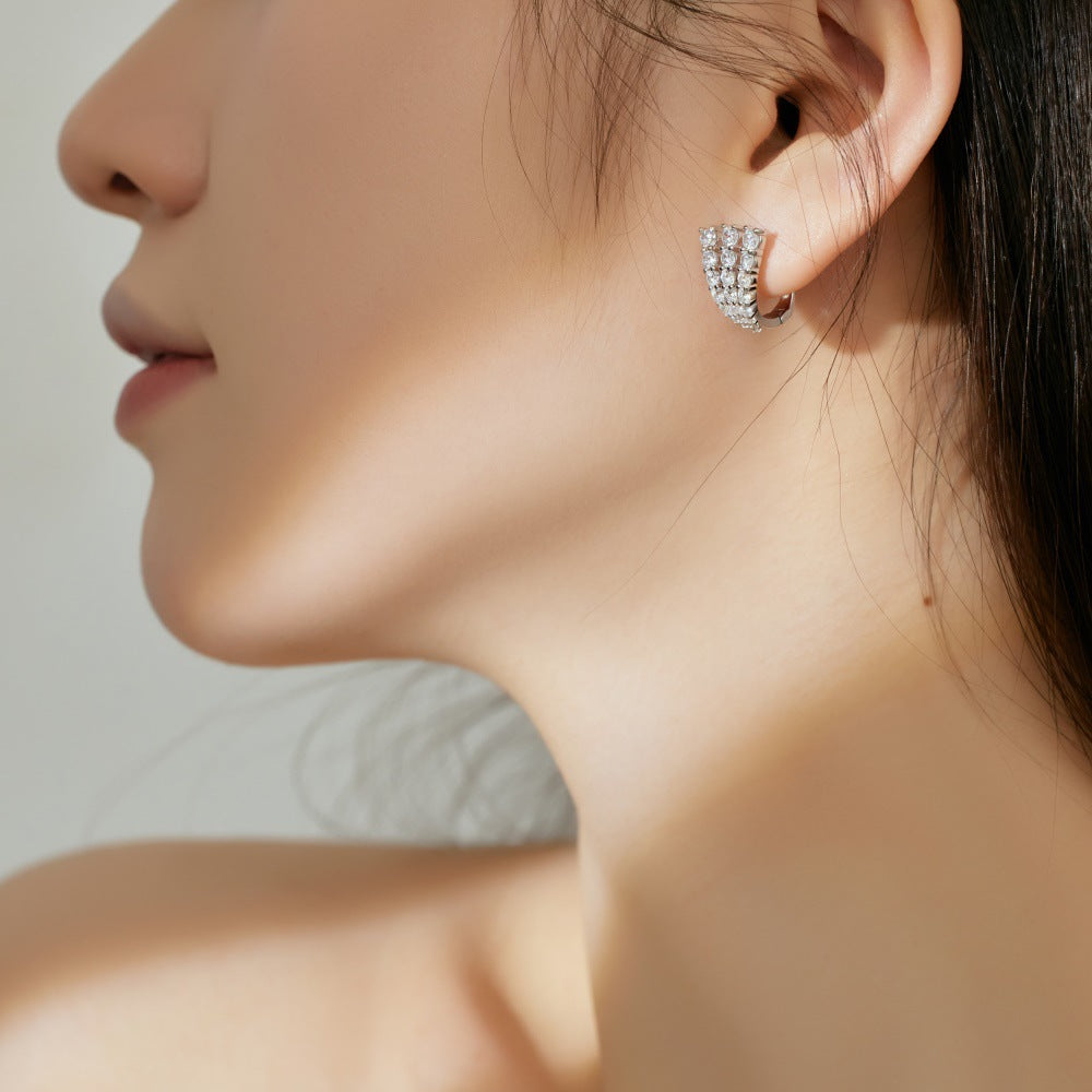 Fashion personality youth U-shaped earrings