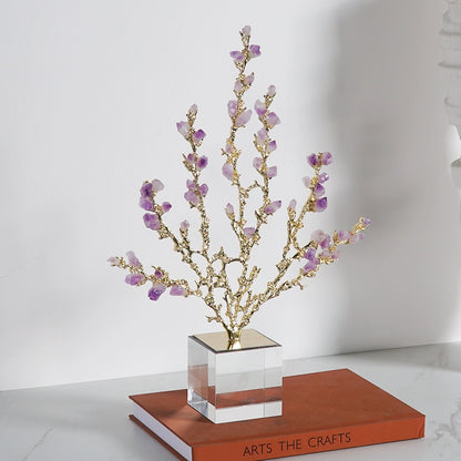 Light luxury creative amethyst flower ornaments