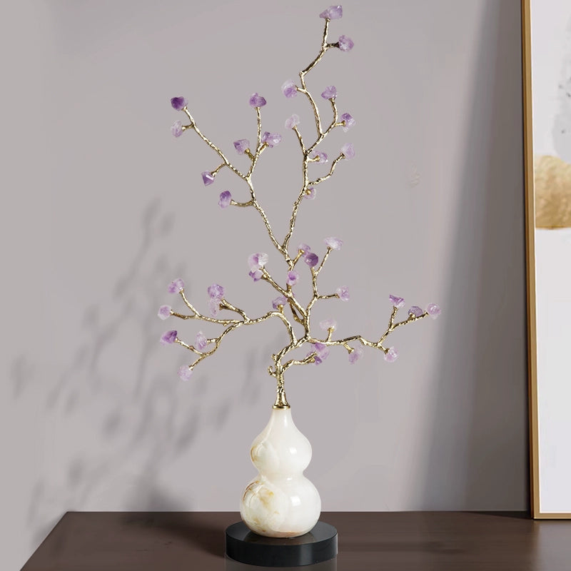 New Chinese style amethyst fortune tree art ornaments