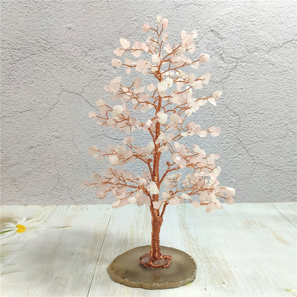 Crystal tree glass cover ornaments to attract love and wealth